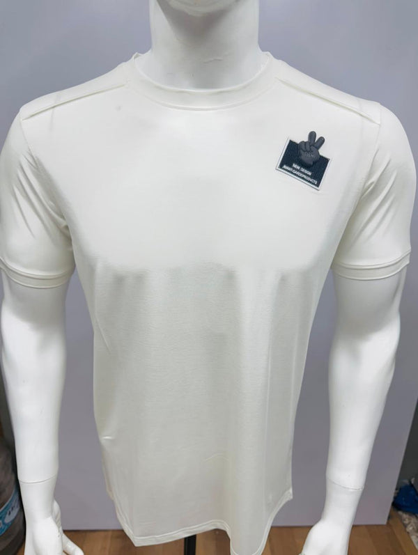 Men’s Round Neck T-Shirt | Trendy Patch Detail | Soft Breathable Fabric